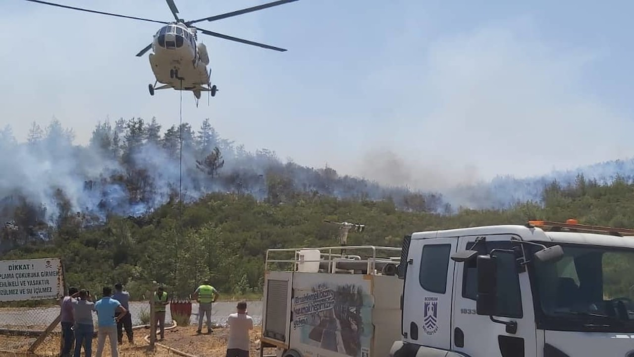 OGM: Yangın söndürme helikopteri düştü haberi asılsız