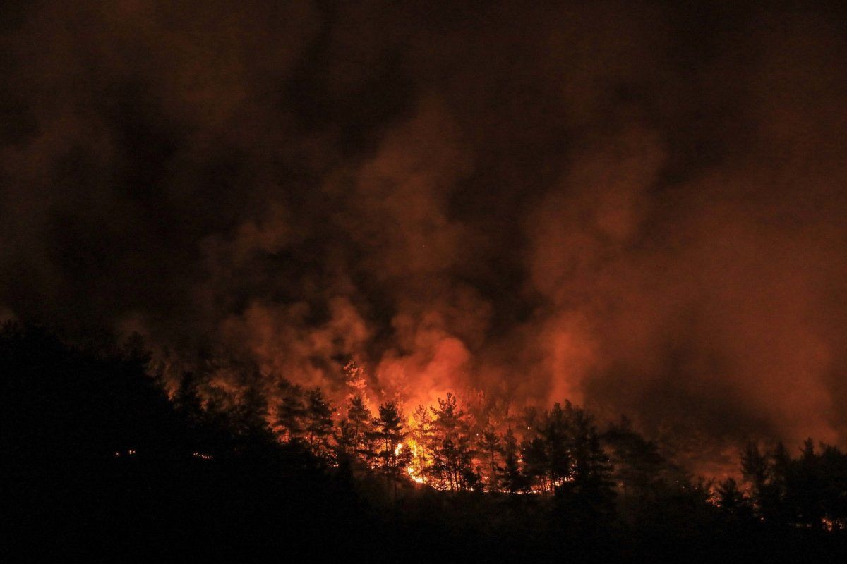 Manavgat yangınında 9. gün: Alevler Eynif Ovası'nı çevreleyen dağlara ulaştı - Sayfa 1