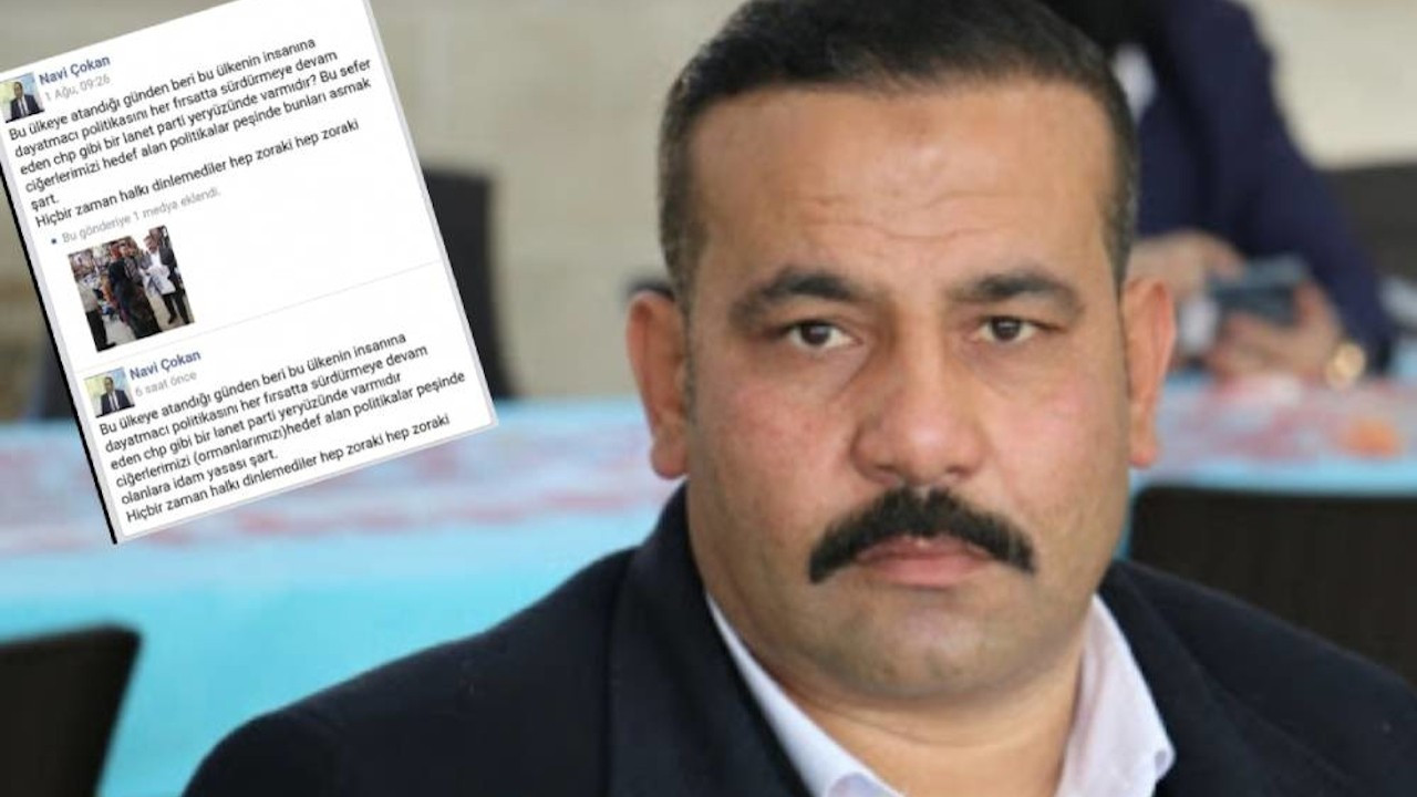 'CHP'lileri asmak şart' diyen AK Partili belediye başkan yardımcısına suç duyurusu