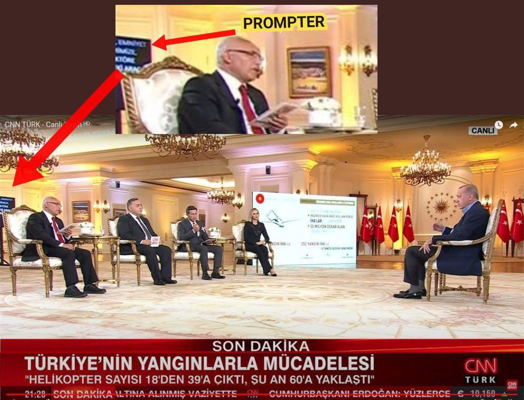 Cumhurbaşkanı Erdoğan'ın prompterı gündem oldu - Sayfa 1