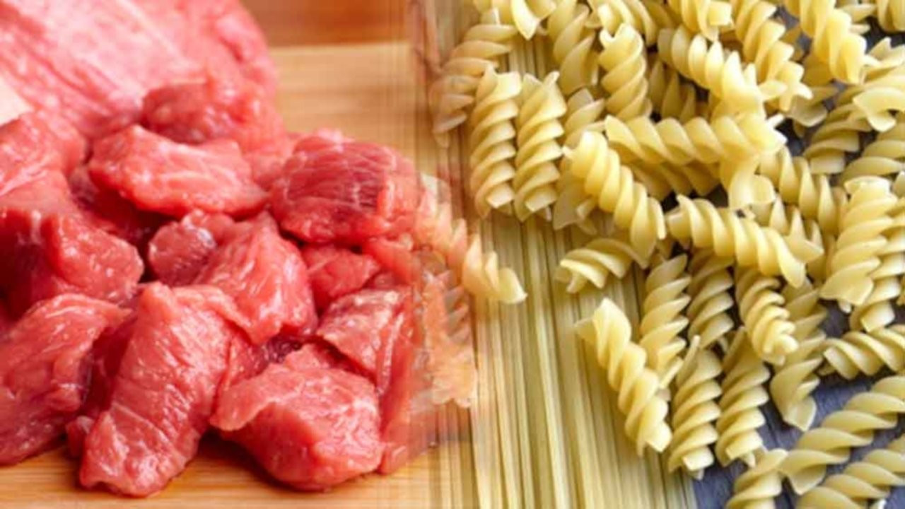 Kırmızı et tüketimi yüzde 33 azaldı, makarna tüketimi yüzde 25 arttı