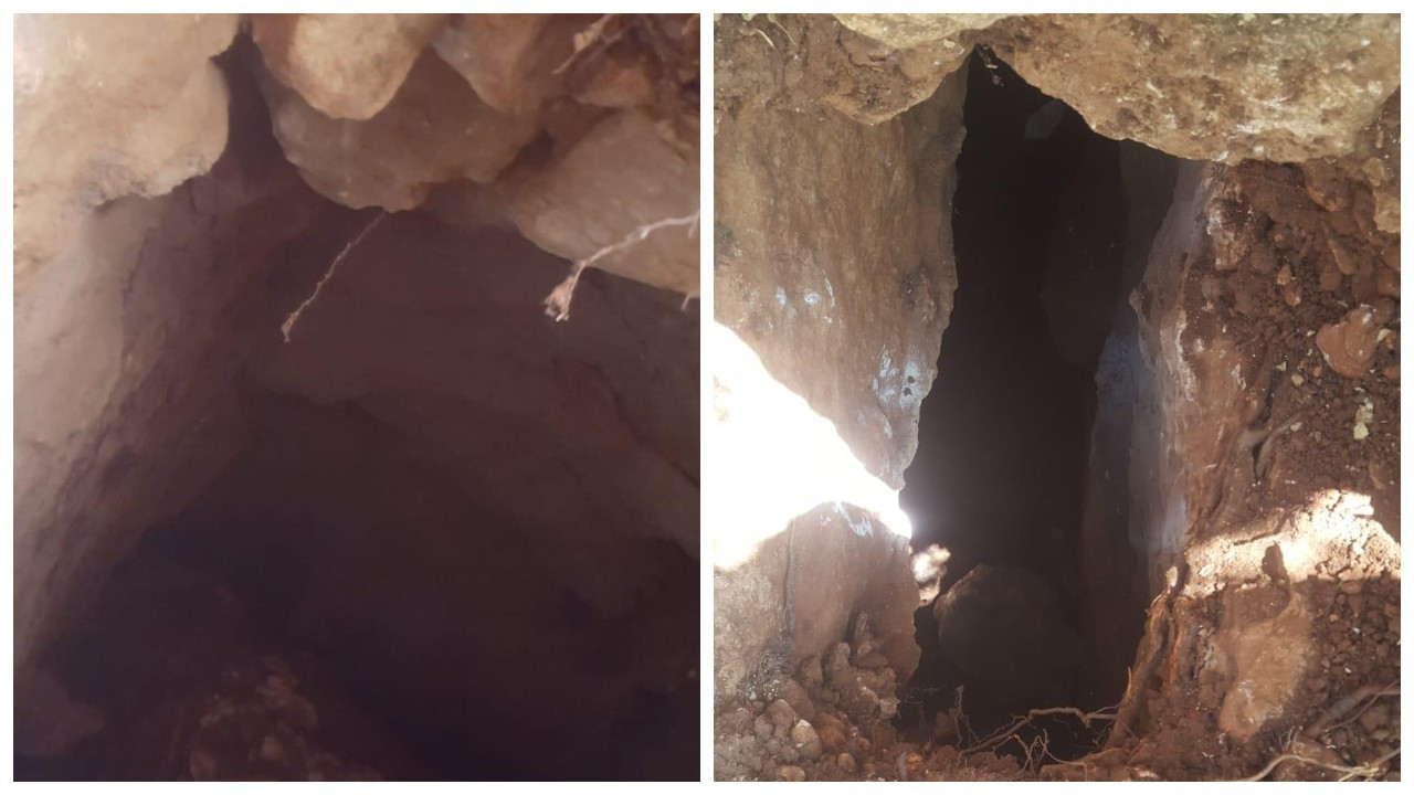 Foseptik çukuru kazarken Orta Çağ'a ait tünel buldu