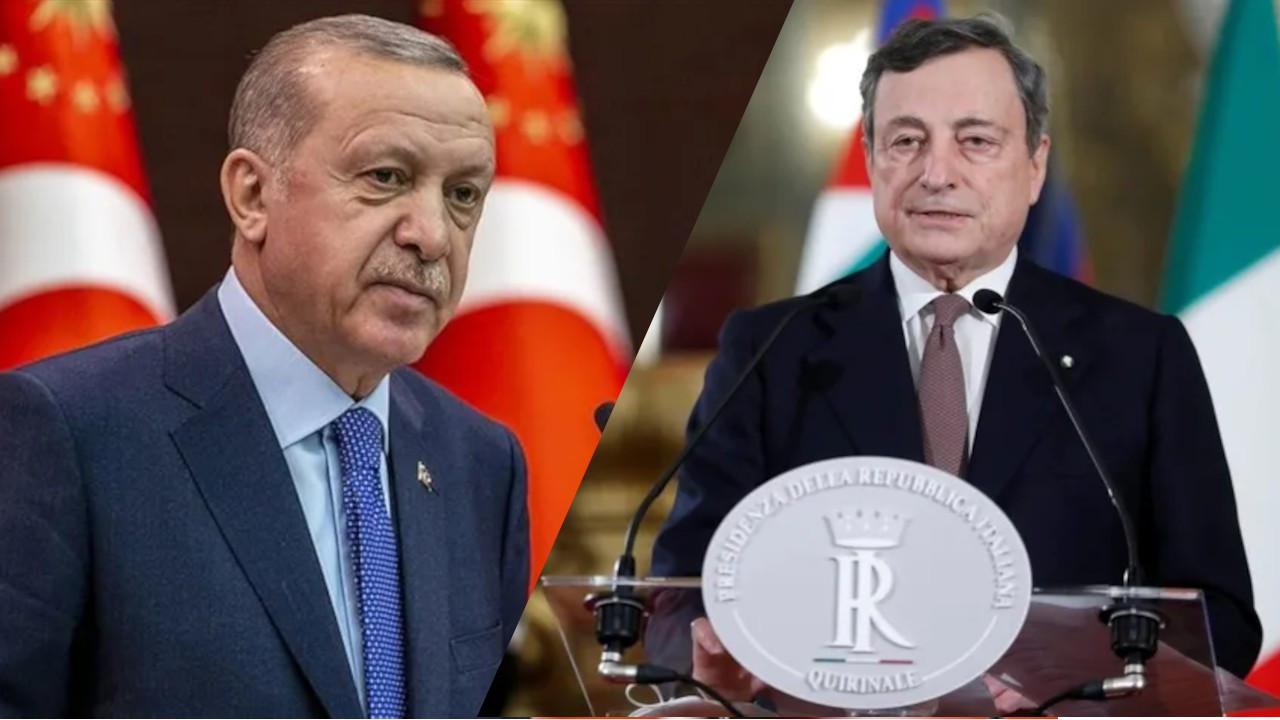 'Diktatör' gerilimi sonrası ilk temas; Erdoğan Draghi ile görüştü