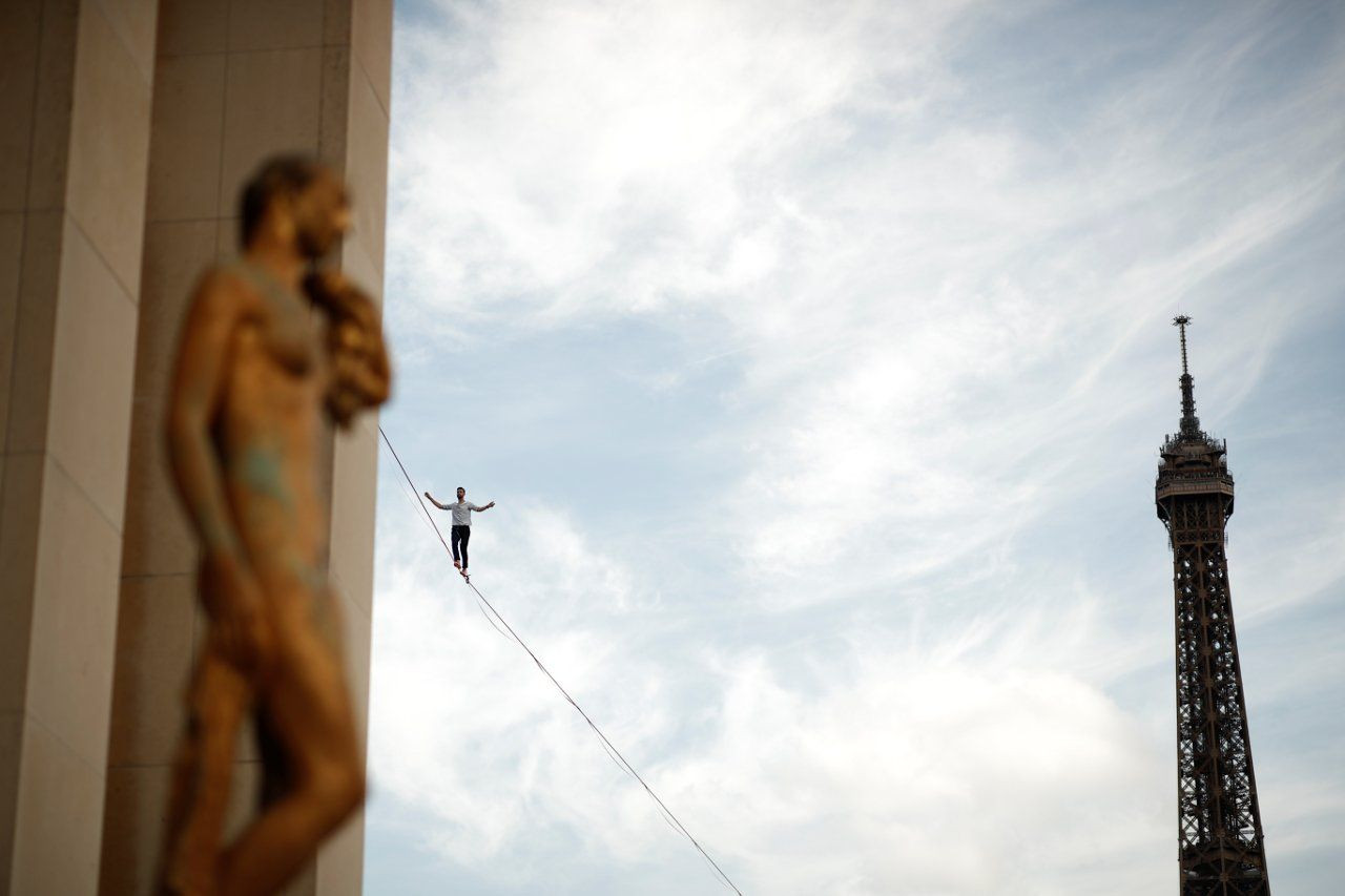 Fransız ip cambazı Nathan Paulin, yerden 70 metre yüksekte 600 metre yürüdü - Sayfa 3