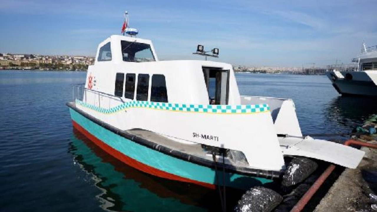 İstanbul'da deniz taksiler suya indirildi