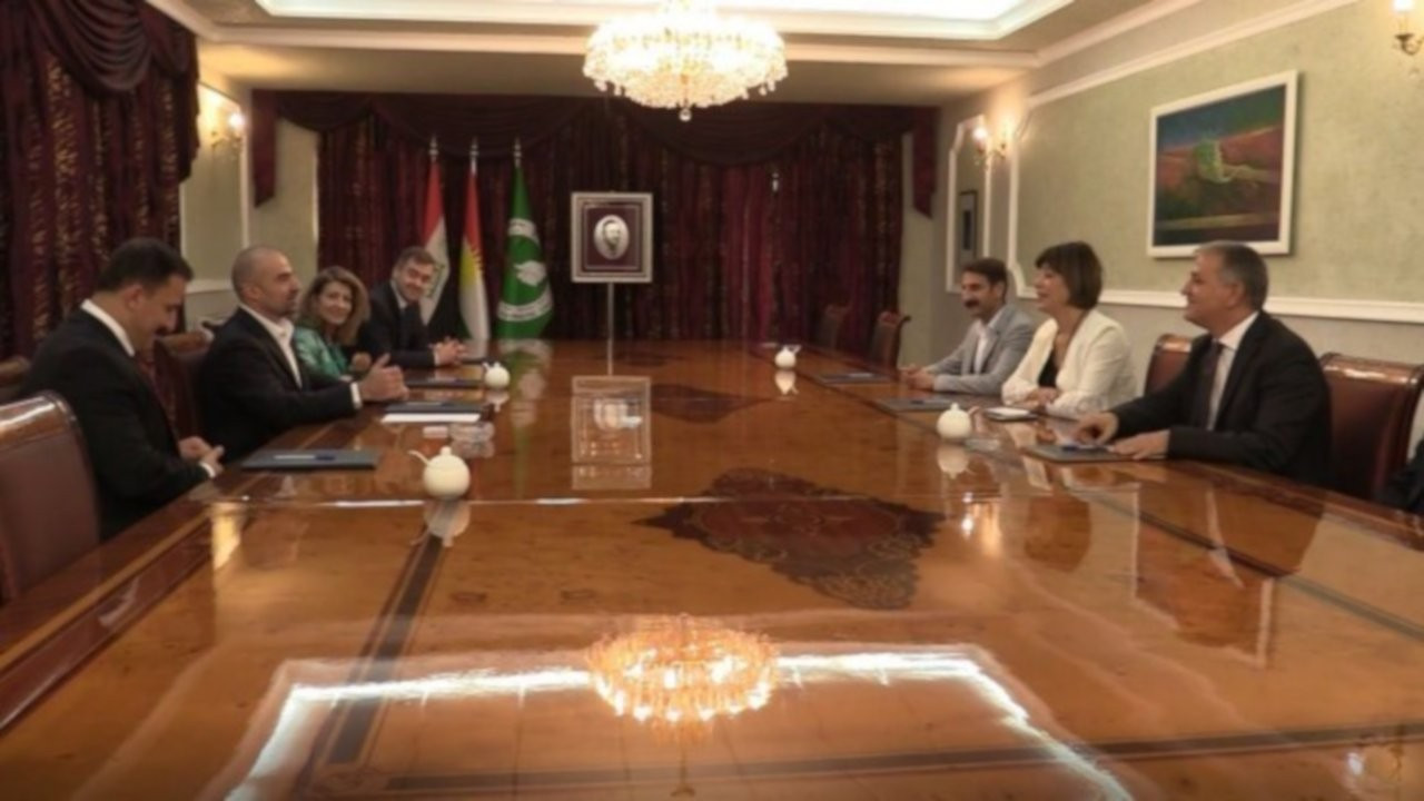 HDP heyeti KYB Eşbaşkanı Bafil Talabani ile görüştü