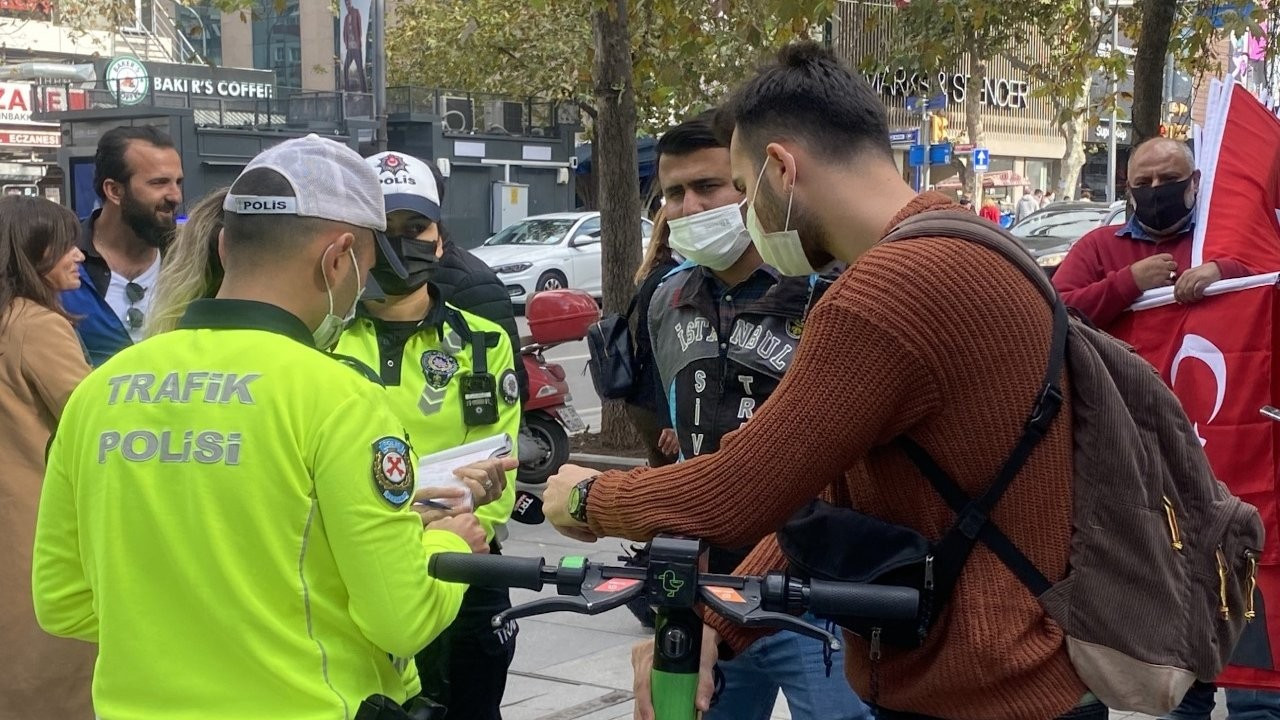 İstanbul'da 86 kişiye 30 bin lira scooter cezası