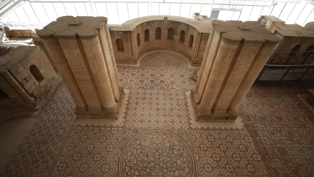 Emevi mozaiği ziyarete açılıyor: Saray banyosunda bulunmuştu