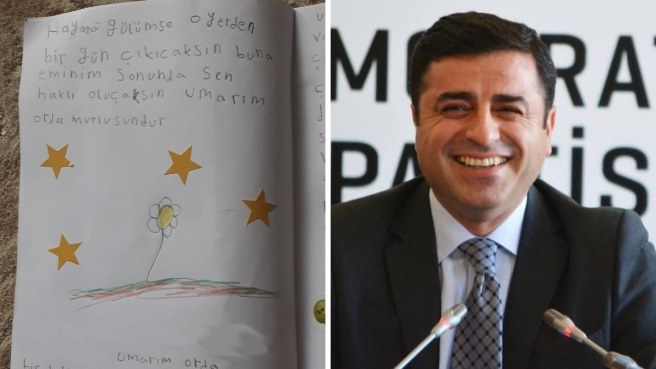Çocuklardan Demirtaş'a mektup ve harçlık: Umudunu kaybetme