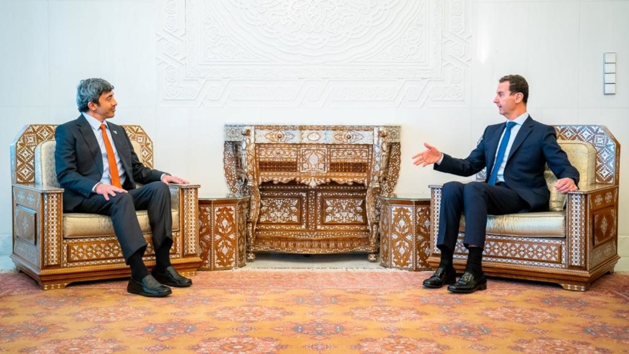 BAE'den Şam'a ziyaret: BAE Dışişleri Bakanı Nahyan, Esad'la görüştü