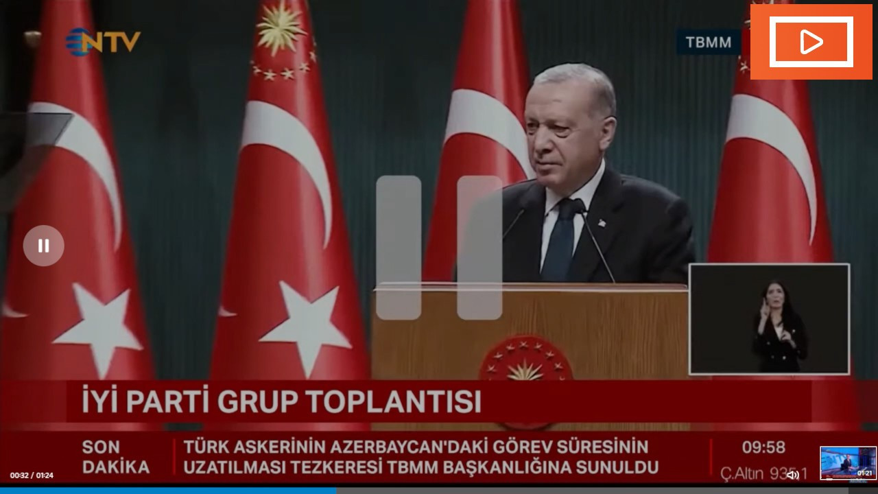 Akşener, Erdoğan videosunu izletirken NTV'de yayın kesildi