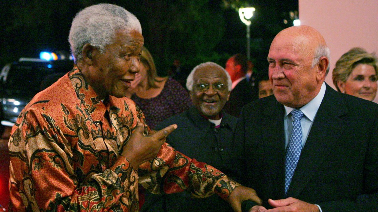 Güney Afrika'nın son beyaz Devlet Başkanı F. W. de Klerk öldü