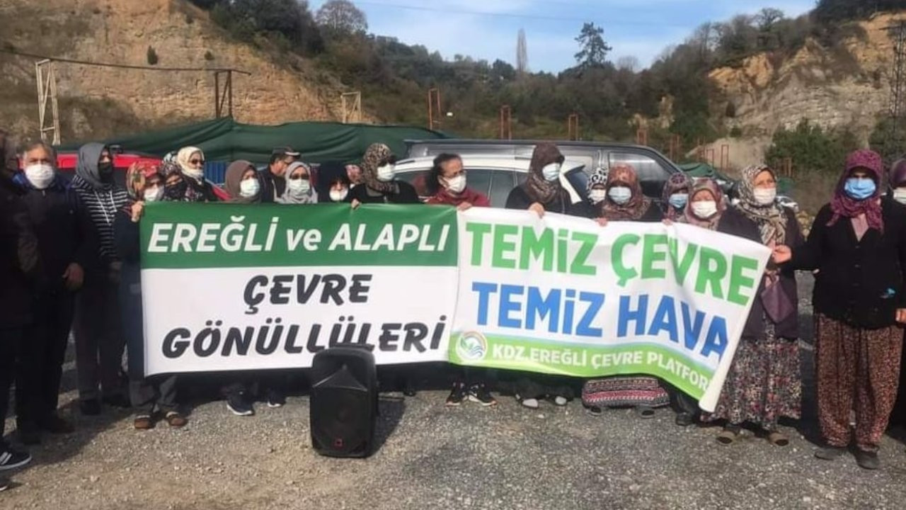 Zonguldak’ta cüruf tesisi protestosu: Zaten zehir soluyoruz