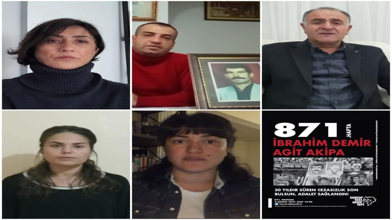 Cumartesi Anneleri: İbrahim Demir ve Agit Akipa için adalet istiyoruz