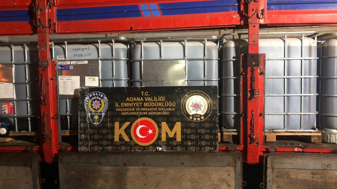Adana'da 14 bin litre kaçak akaryakıt bulundu