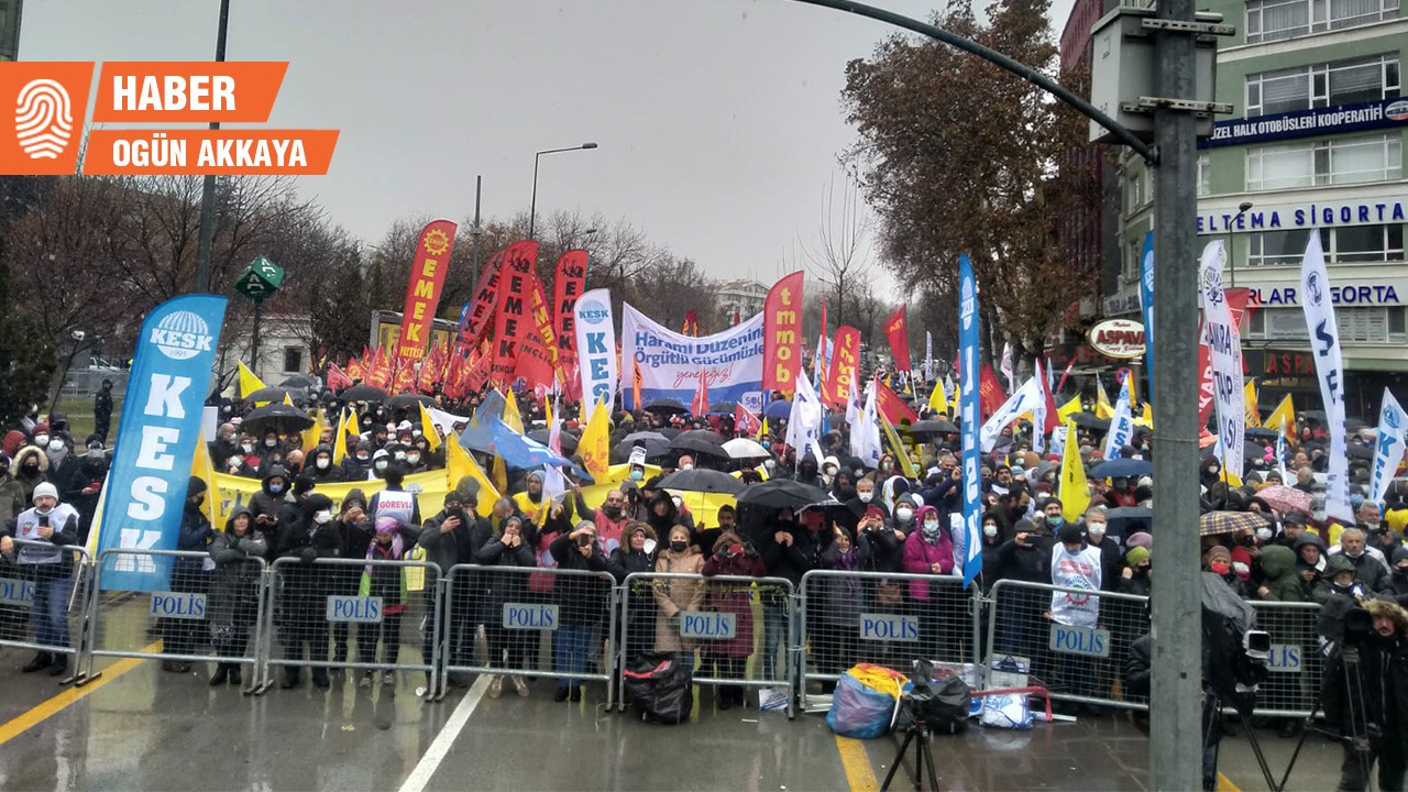 KESK'ten Ankara’da 'Geçinemiyoruz' mitingi