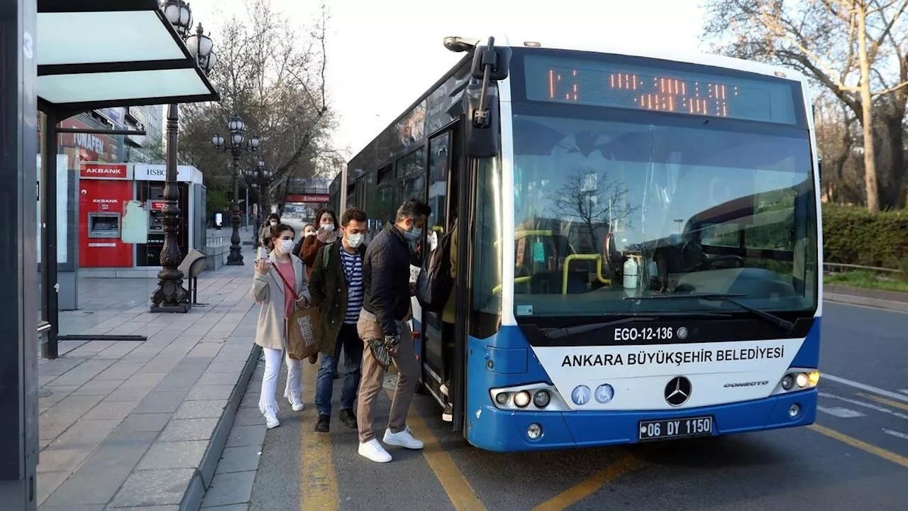 Ankara'da 24 saat otobüs geri dönüyor