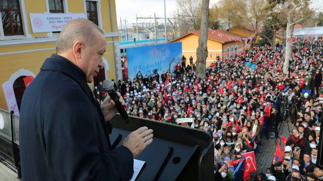 Erdoğan'dan Konya'da hızlı tren açılışı: Hayret temel atma töreni yaptılar