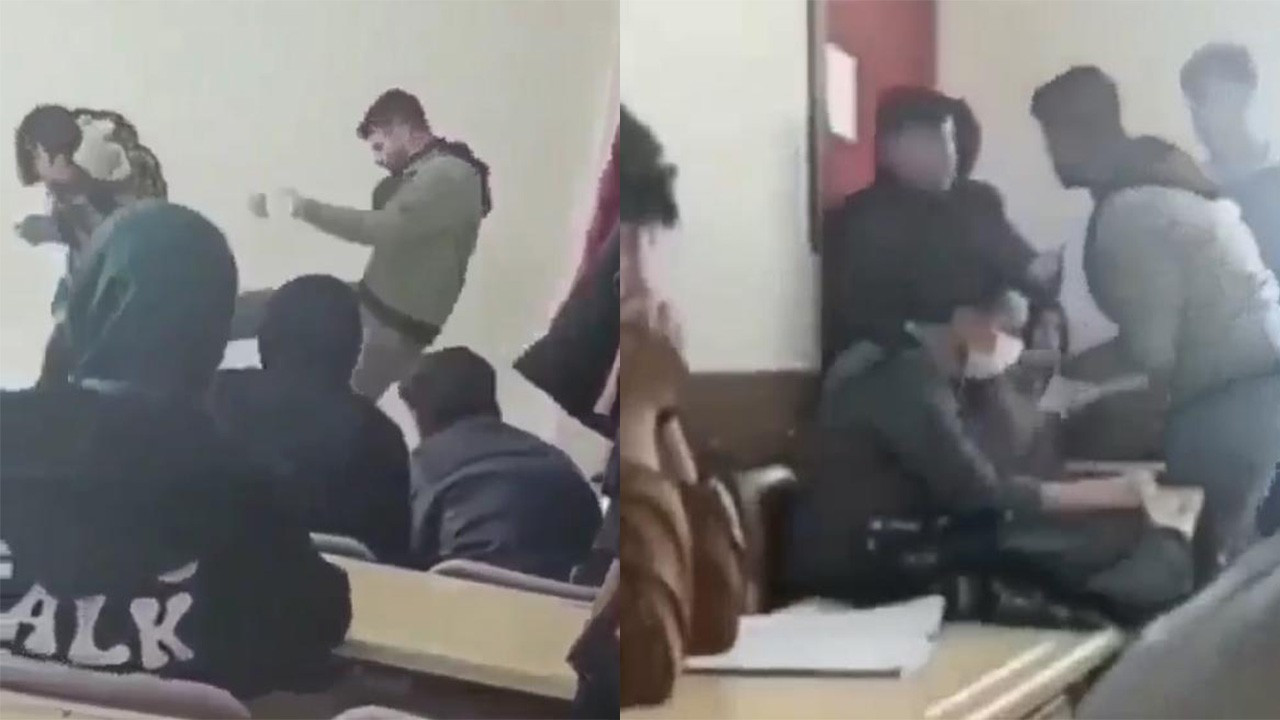 Gaziantep'te öğretmenin öğrenciye uyguladığı şiddet görüntülendi