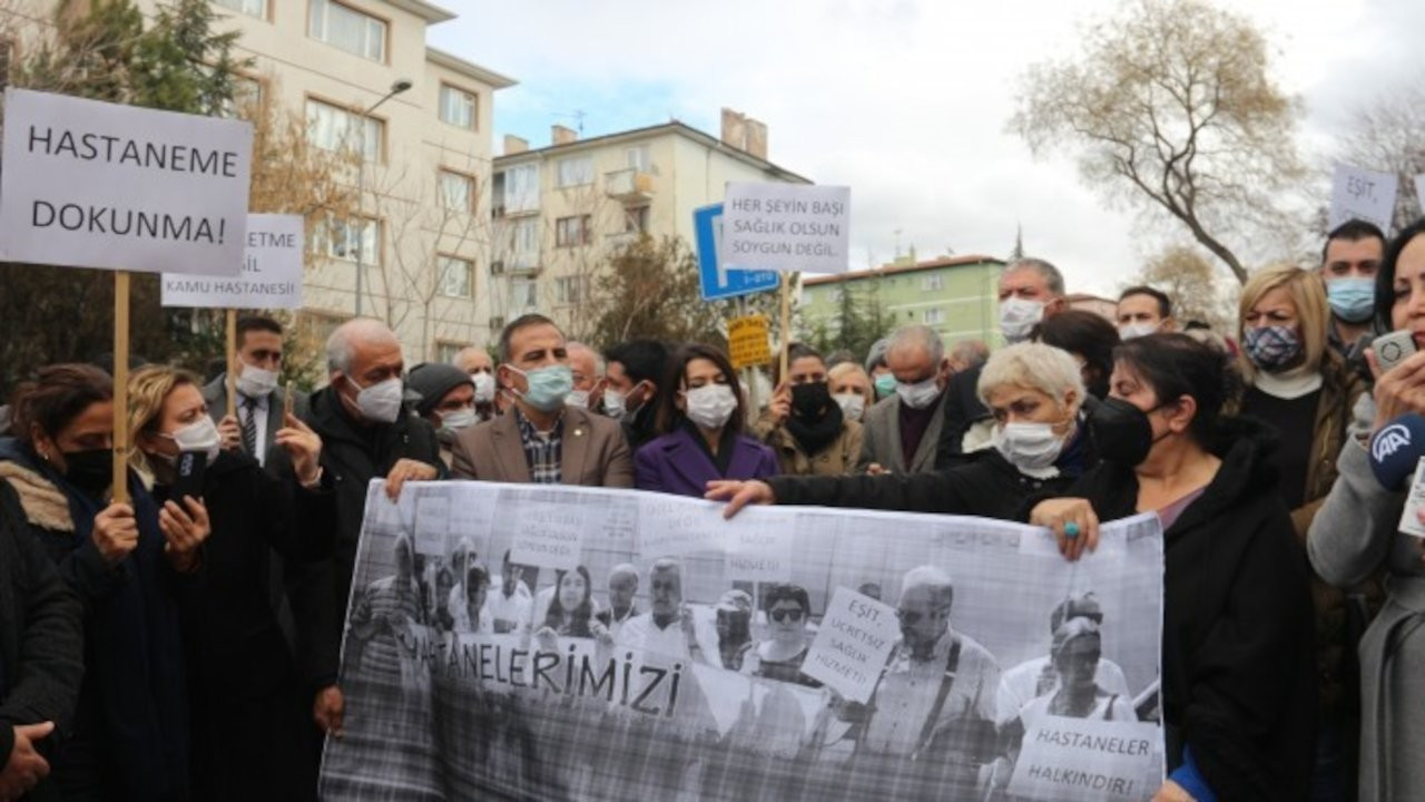Ankara'da kadın doğum ve çocuk hastanesinin kapatılmasına tepki