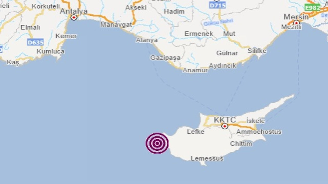 Akdeniz'de 6,4 büyüklüğünde deprem, 8 ilde hissedildi