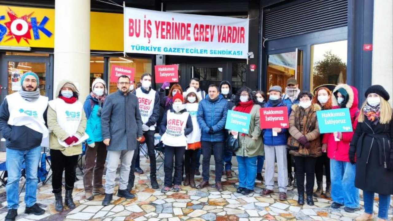 Evrensel Gazetesi çalışanlarından grevdeki BBC İstanbul çalışanlarına destek