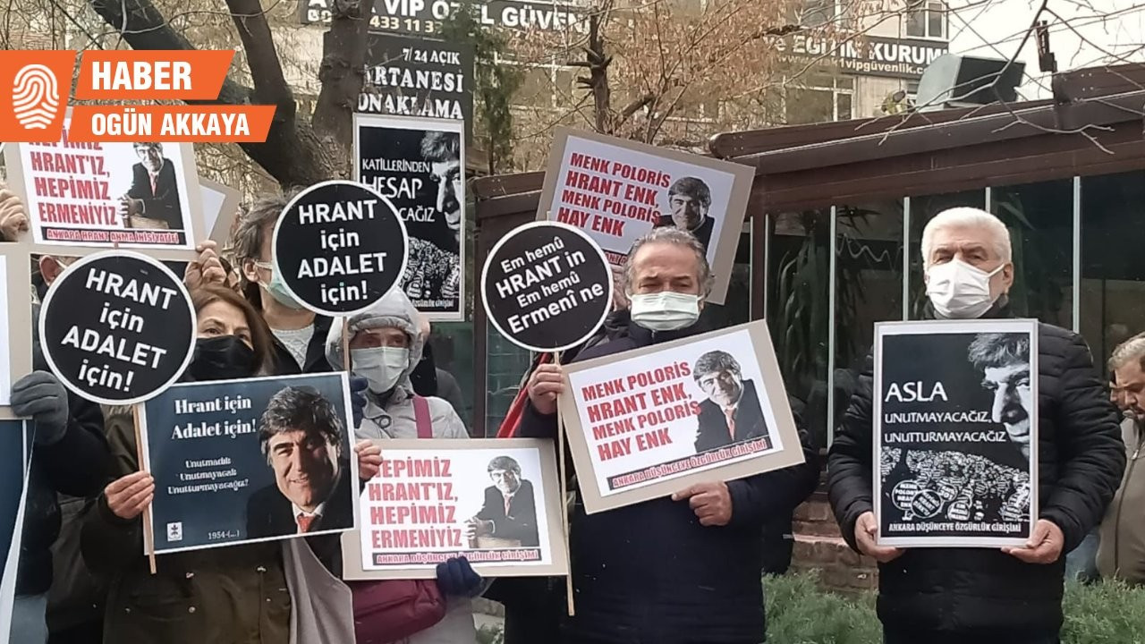 Hrant Dink Ankara’da anıldı: Acımız bir zerre olsun dinmedi