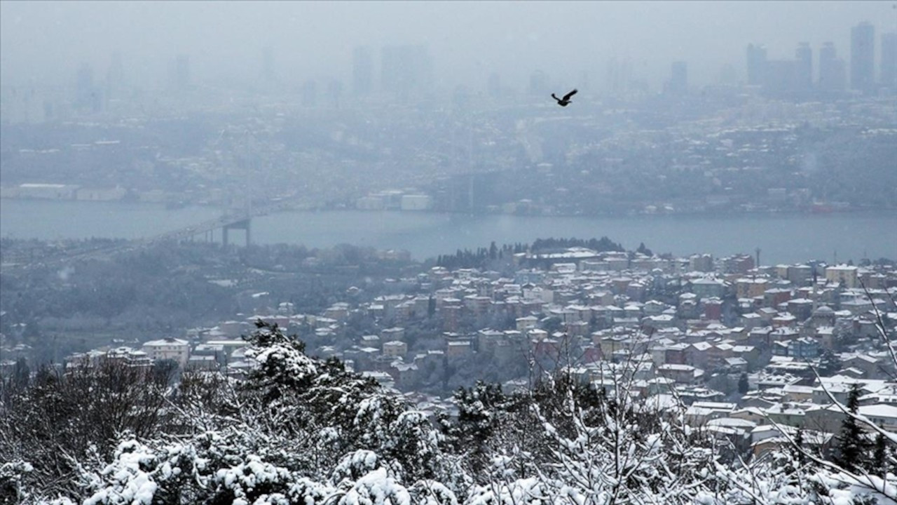 İstanbul'dan kar manzaraları...