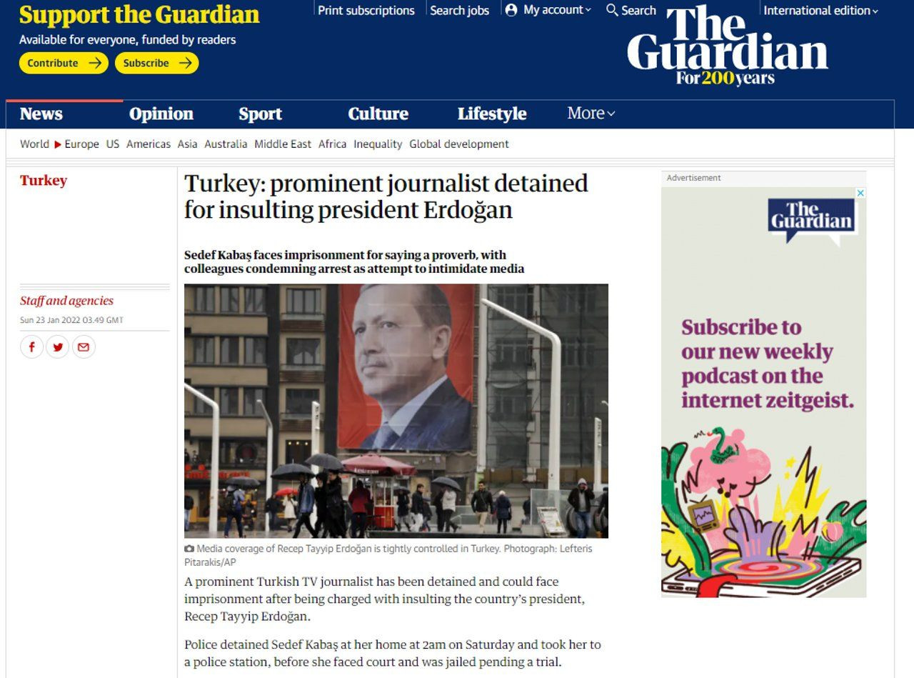 Gazeteci Sedef Kabaş'ın tutuklanması dünya basınında - Sayfa 3