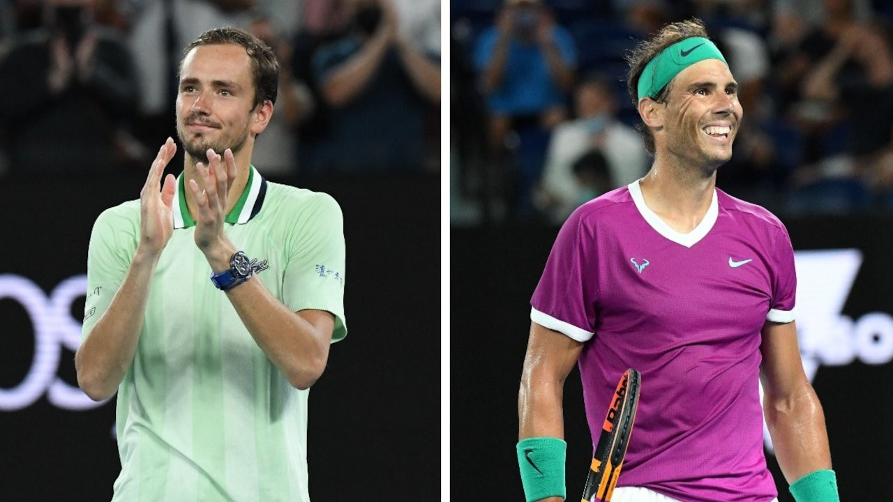 Avustralya Açık'ın tek erkekler finalinde Nadal ile Medvedev karşılaşacak