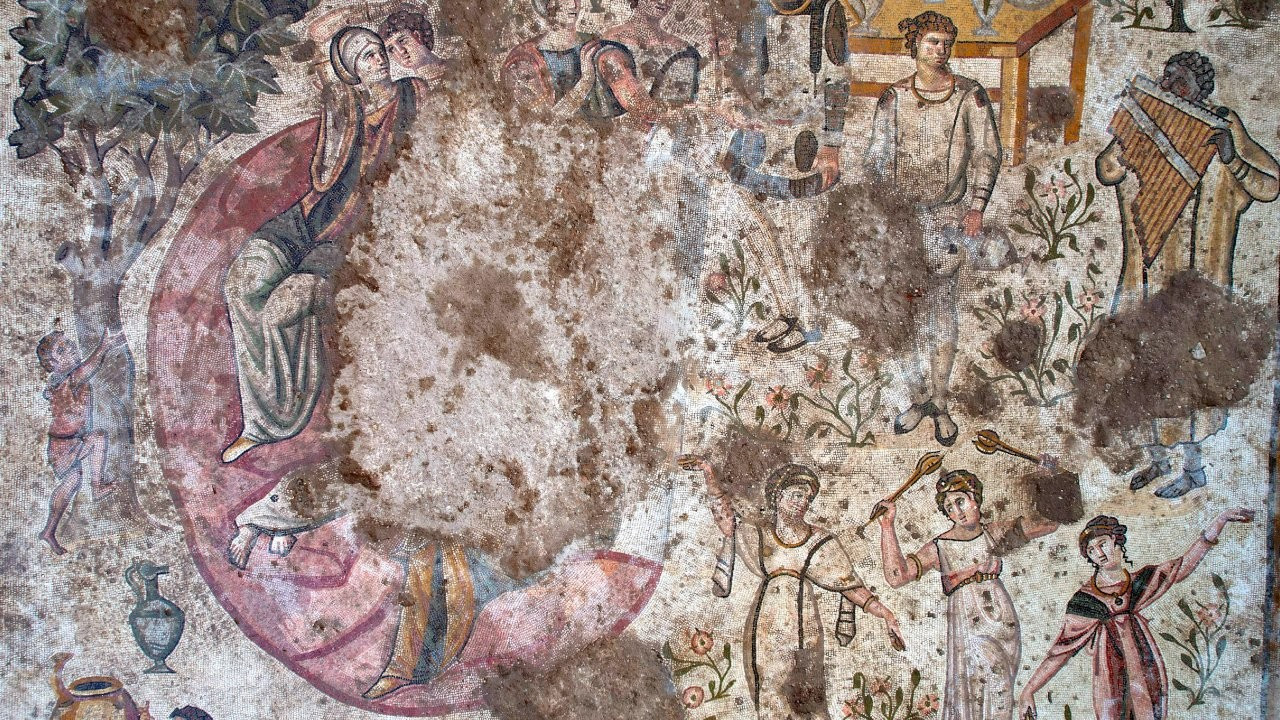Maraş'ta 1500 yıllık mozaik bulundu