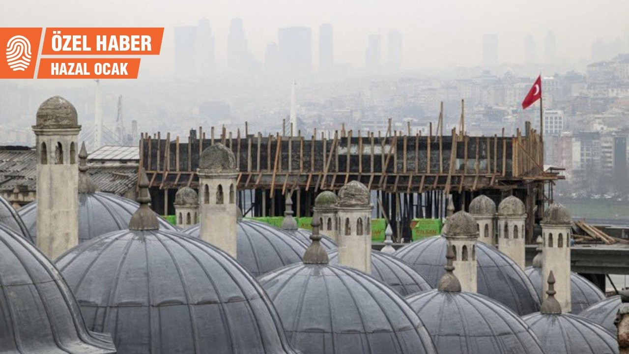 Sosyal medyada gündem olan ve Süleymaniye'nin önünü kapatan inşaattan Bilal Erdoğan'ın vakfı çıktı