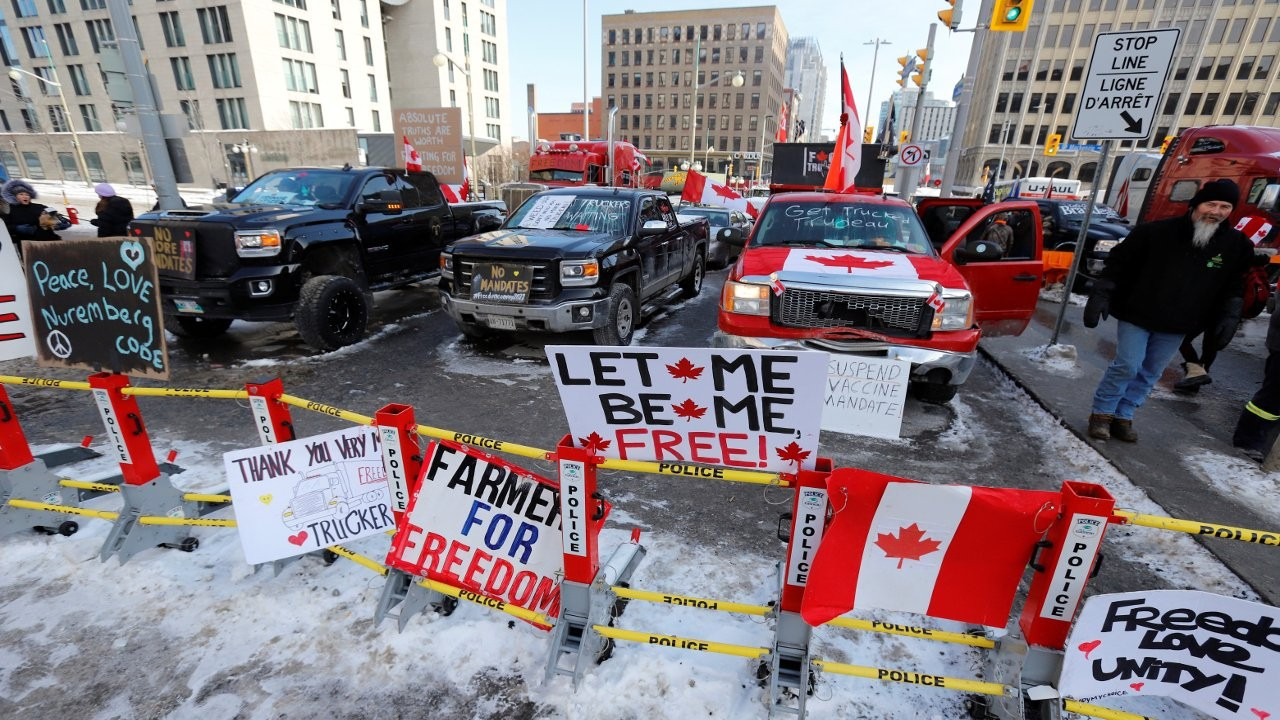 Kanada’da aşı karşıtı kamyon sürücülerinin kornaları mahkeme kararıyla susturuldu