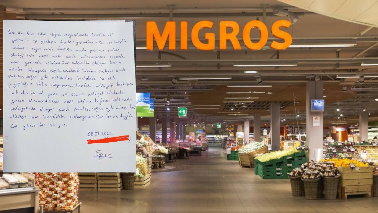 Migros, işçiyi hırsızlıkla suçladı: Hırsız değilim, yoksul bir işçiyim
