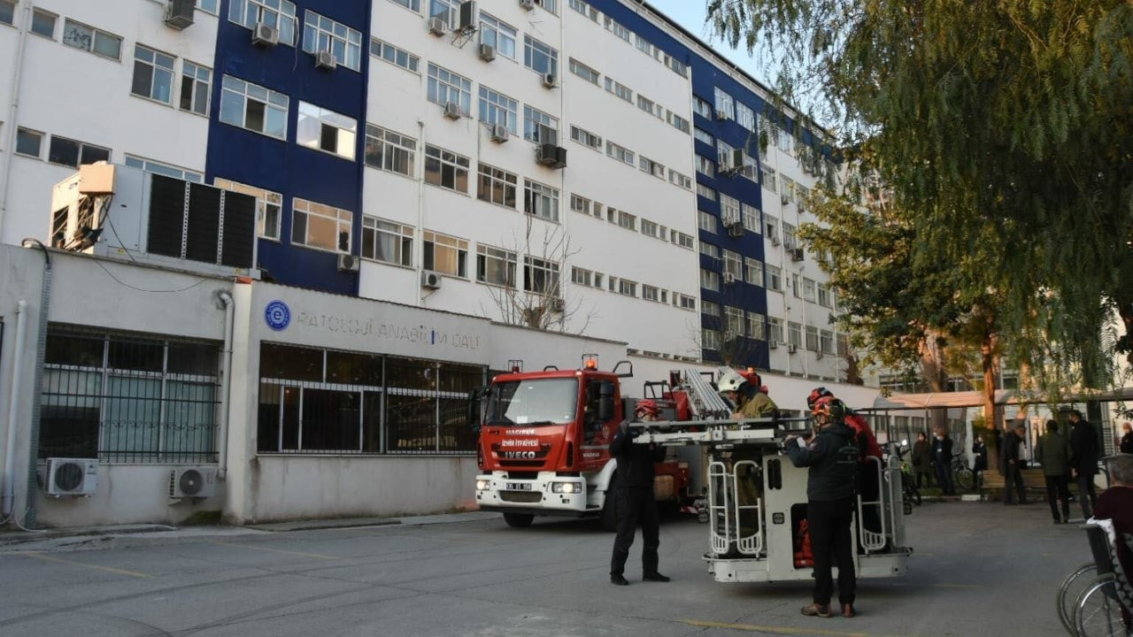 Ege Üniversitesi Hastanesi'nde yangın: Hastalar tahliye edildi