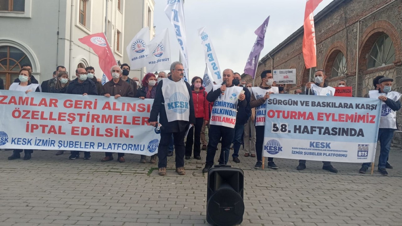 KESK İzmir’den zamlara ve sürgünlere karşı 'Geççek Geççek' göndermesi