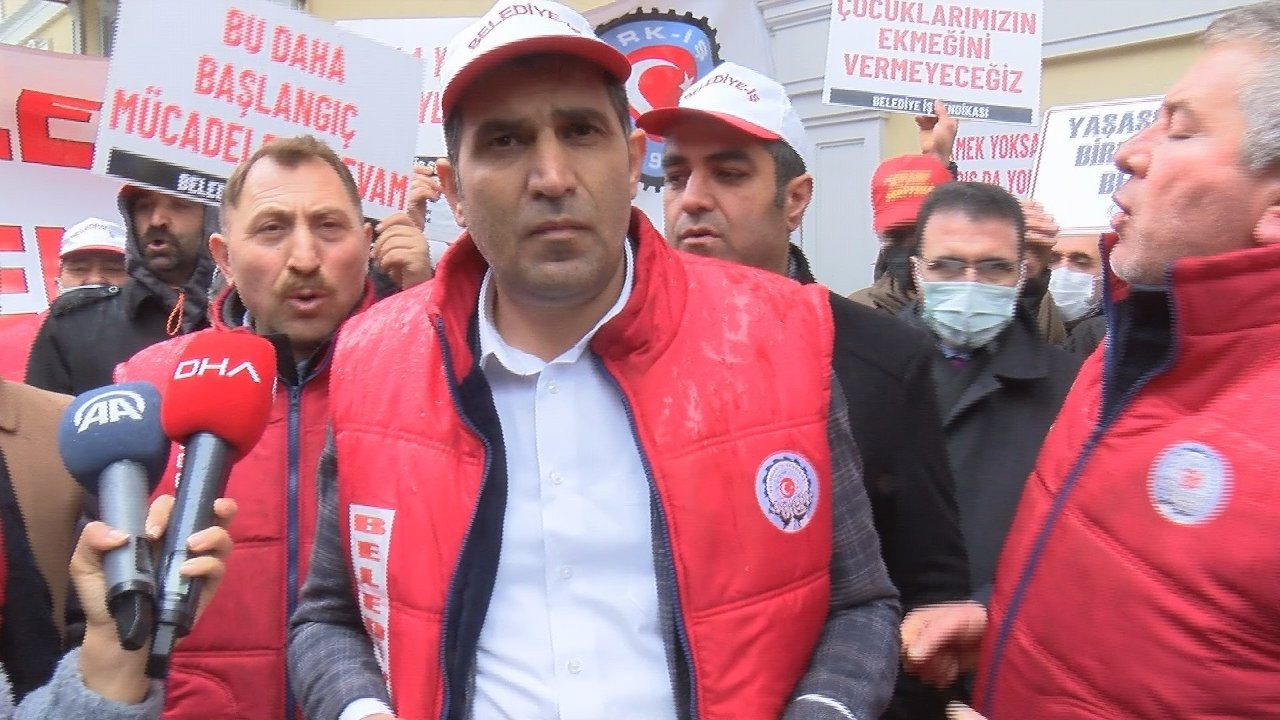 Bakırköy Belediyesi'nde işten çıkarmalar protesto edildi