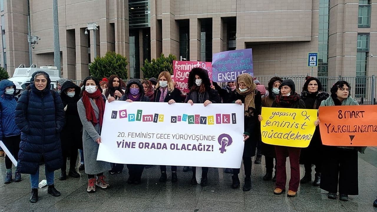 8 Mart yürüyüşü davasında kadınlar savunma yaptı