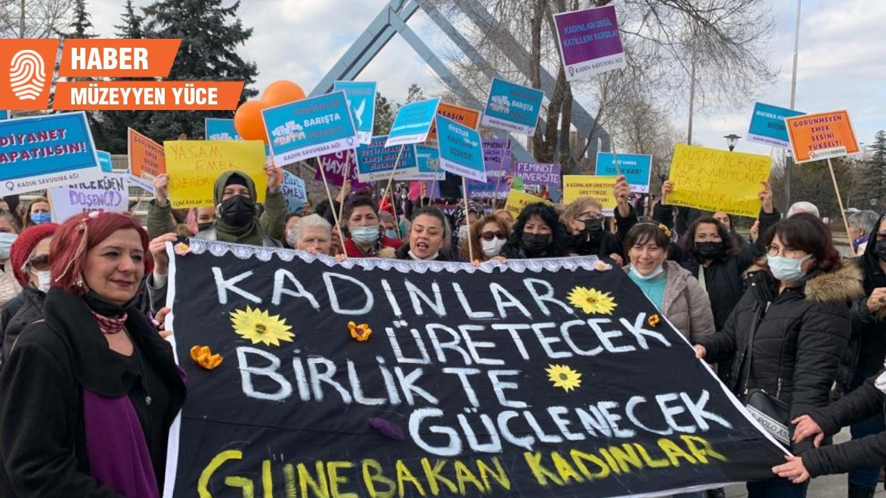 Kadınlar Ankara'da alanlarda: 'Krize karşı yaşasın 8 Mart!'