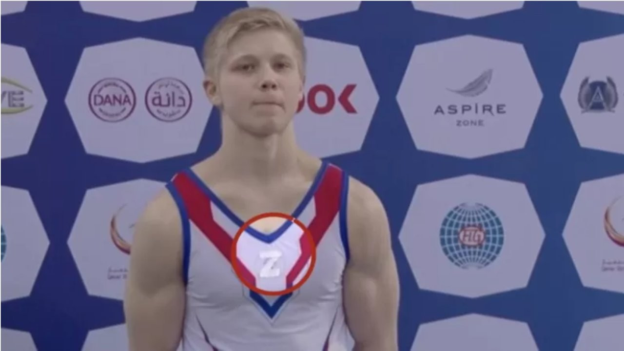 Rus jimnastikçi hakkında 'Z' sembolü nedeniyle soruşturma açıldı
