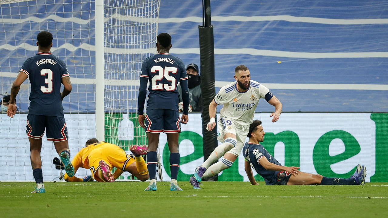 PSG'yi Benzema devirdi, Real Madrid Şampiyonlar Ligi çeyrek finalinde