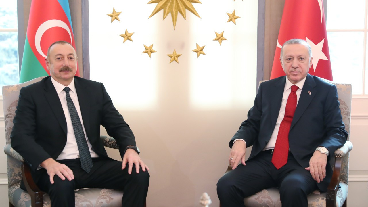 Erdoğan, Aliyev'i Çankaya Köşkü'nde ağırladı