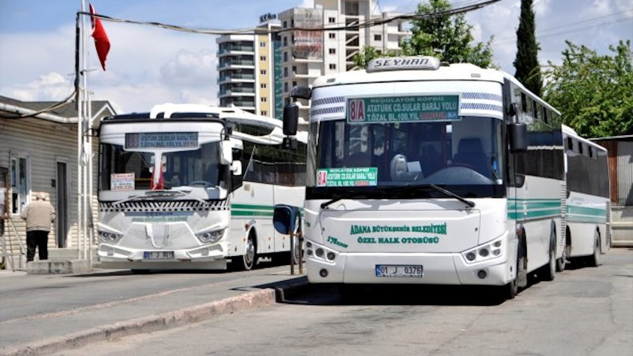Adana'da minibüs ve özel halk otobüsü ücretlerine zam