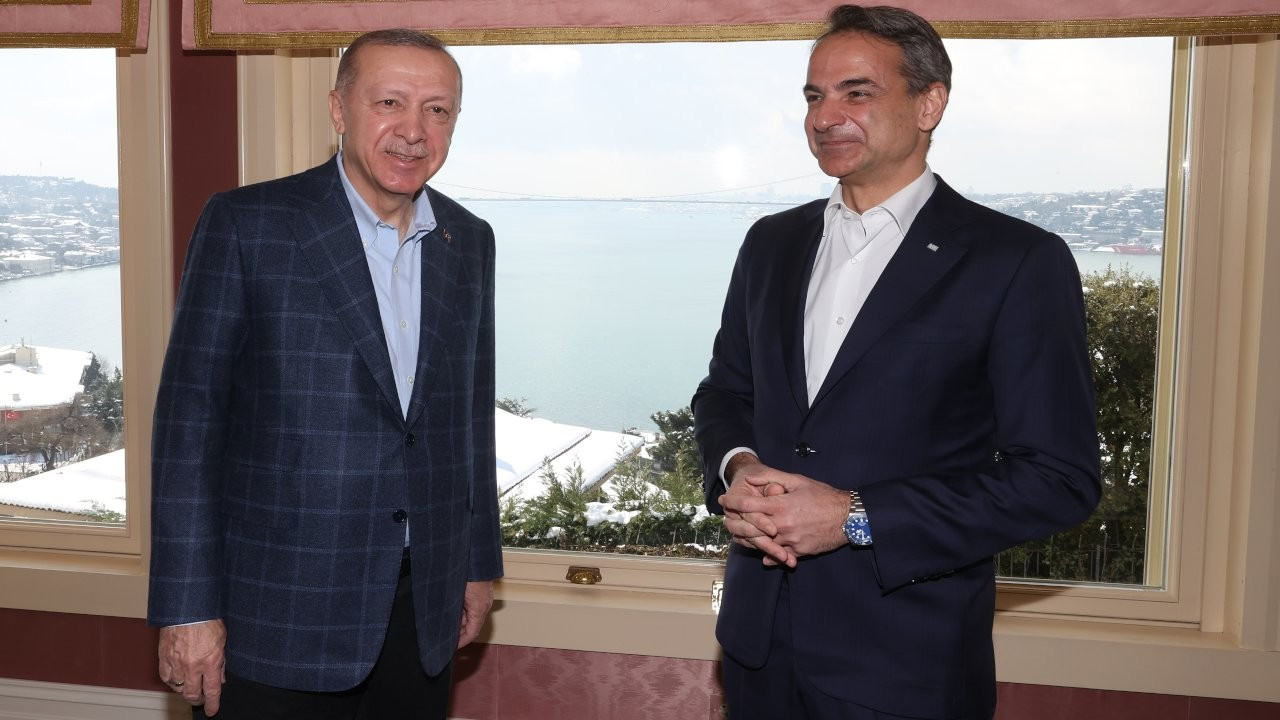 Erdoğan, Miçotakis'i Vahdettin Köşkü'nde ağırladı