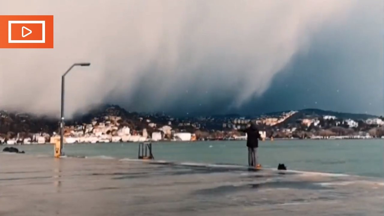 An be an görüntülendi: Kar İstanbul'a böyle geldi...