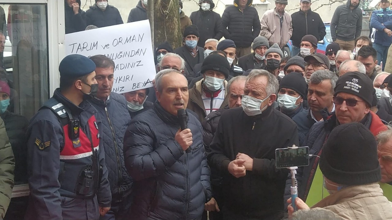 AK Partili başkandan maden ocağına karşı çıkan bölge halkına destek