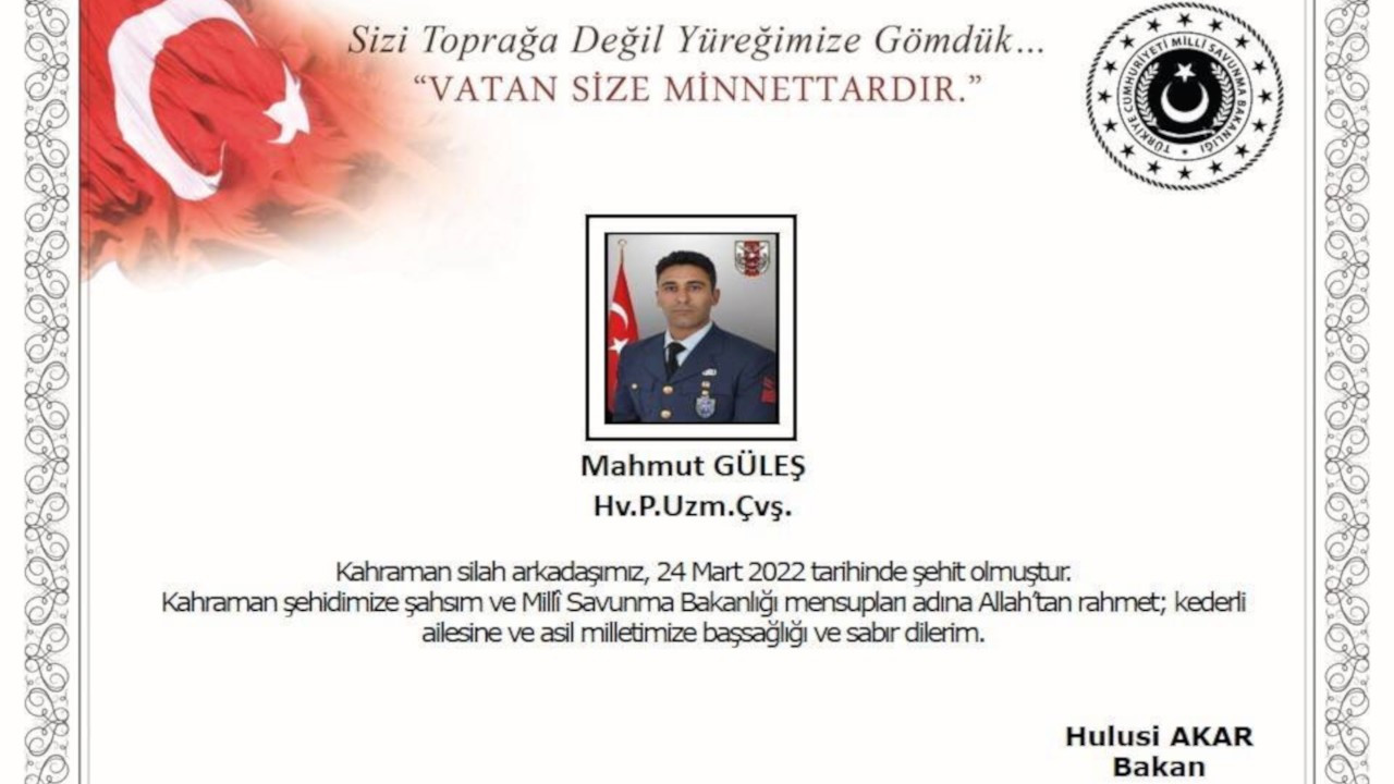 Adıyaman Valiliği: İzmir'de silah kazasında 1 asker şehit oldu