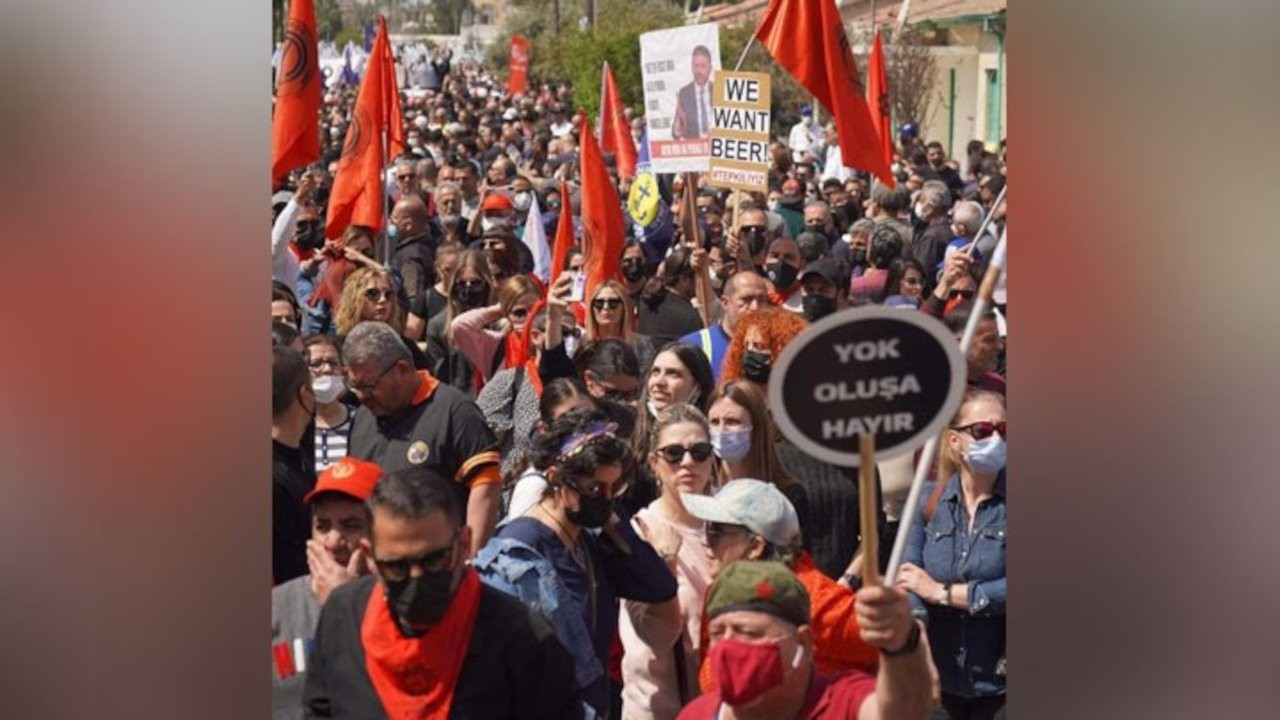 Kuzey Kıbrıs'ta genel grev: 'Toplumsal yok oluş ve yoksullaşmaya hayır'