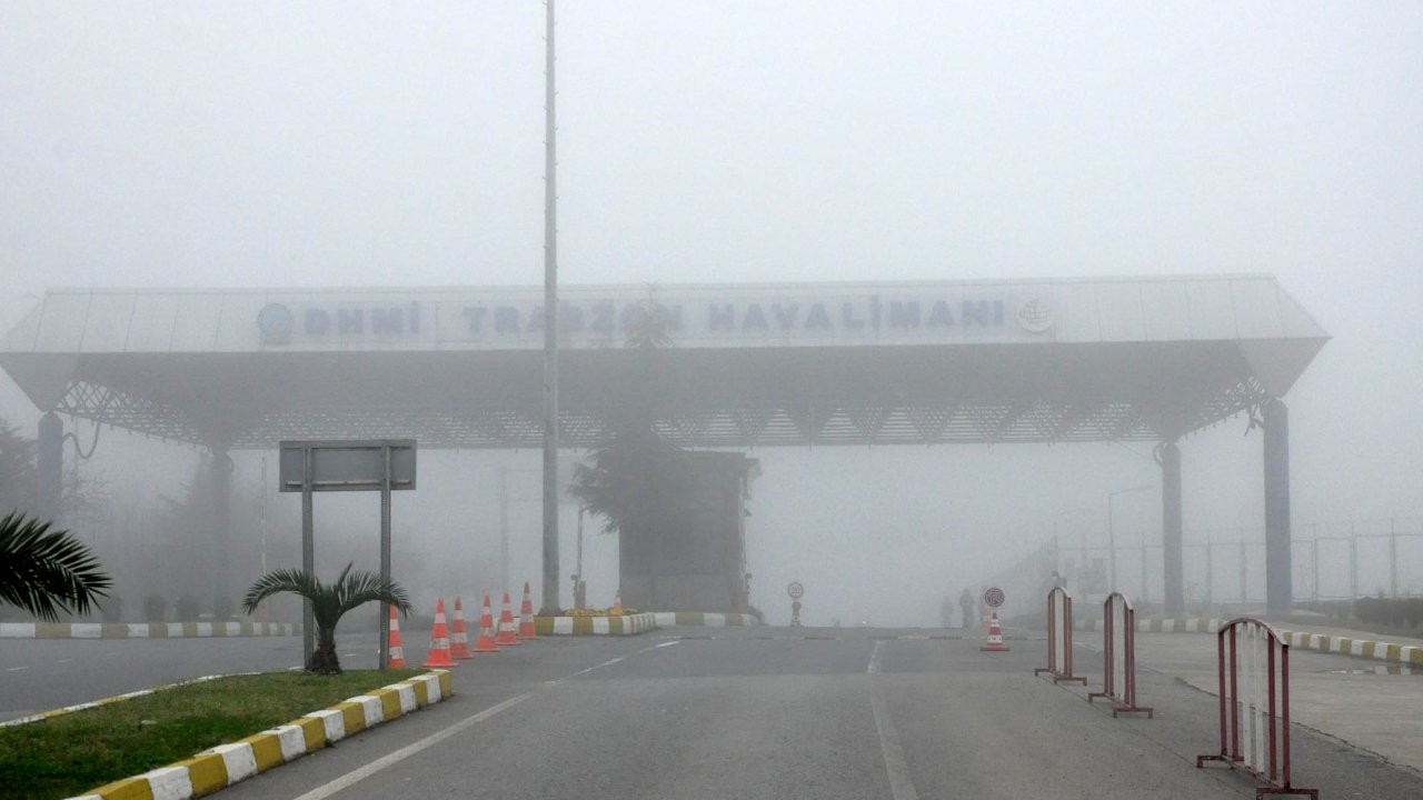 Trabzon'da sis: Uçuşlar iptal