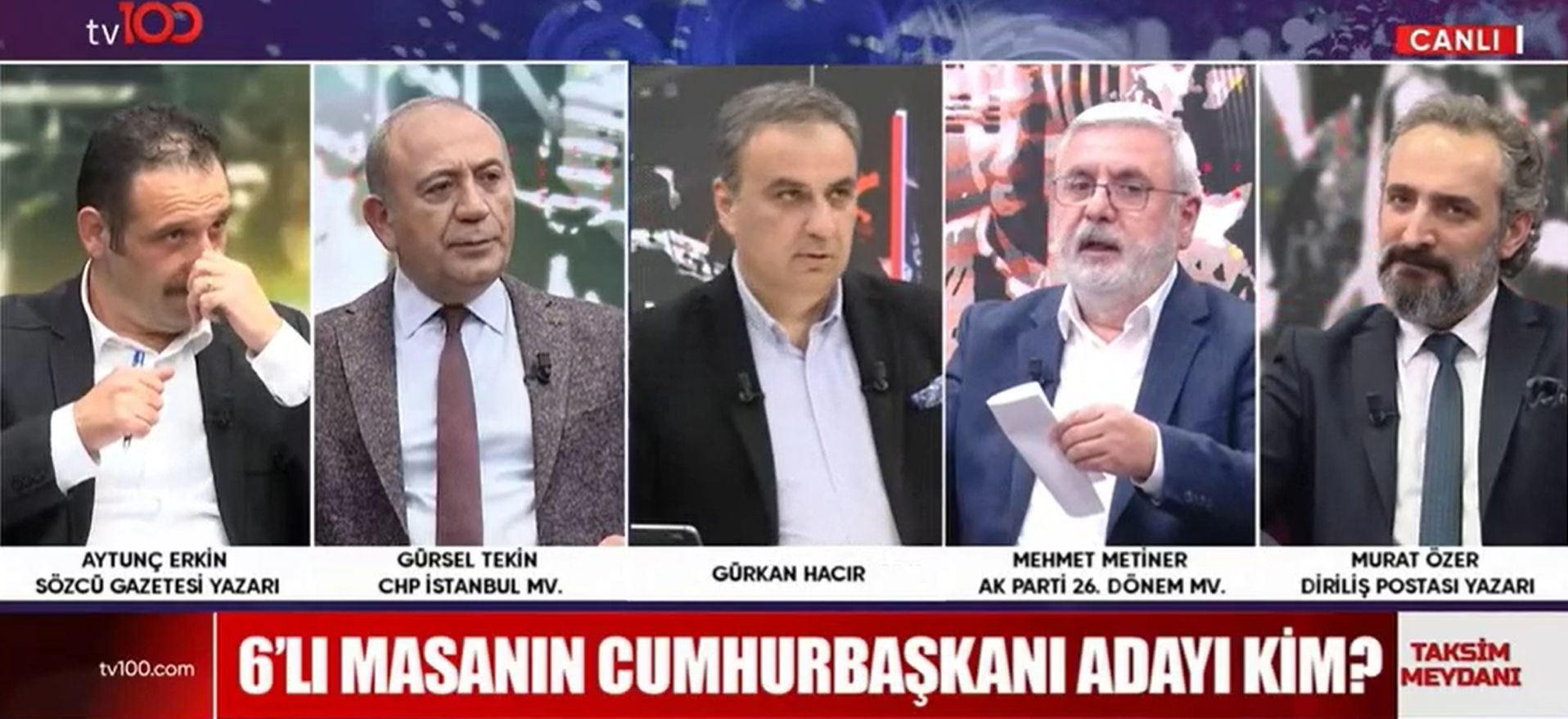 Erdoğan olmazsa Mehmet Metiner'in oyu Gürsel Tekin'e
